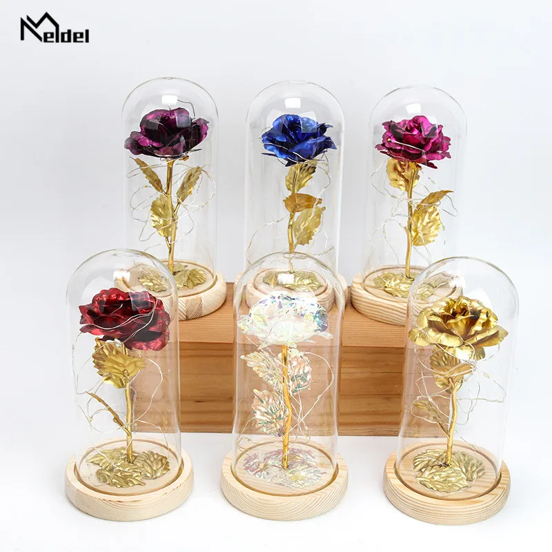 Искусственная фольга из 24-каратного золота розы в стеклянном покрытии