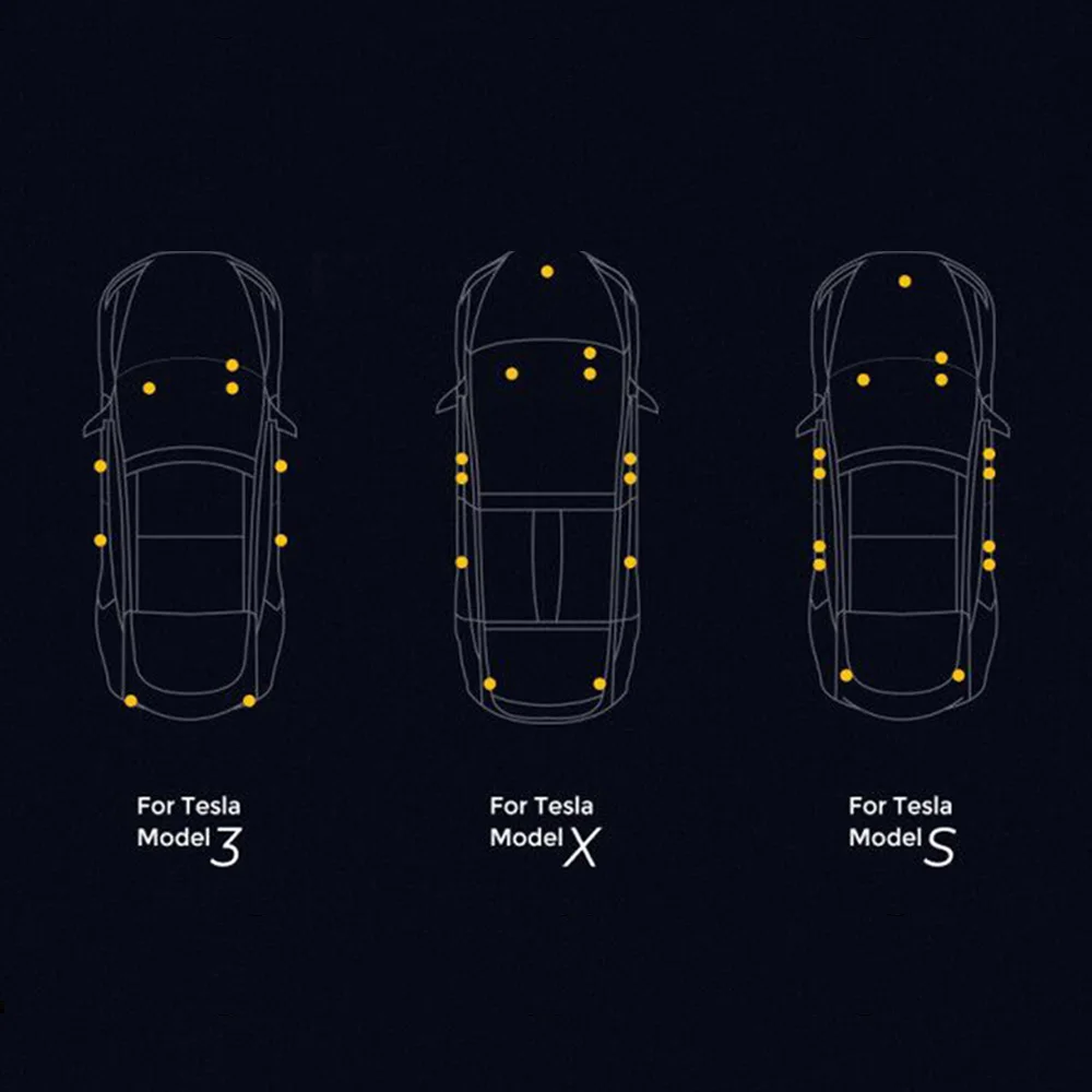 4 шт. светодиодный светильник автомобильный интерьерный светильник для Tesla модель 3 Модель S модель X ультра яркие лампы для багажника Замена автомобильная лампа на дверь легкий штекер