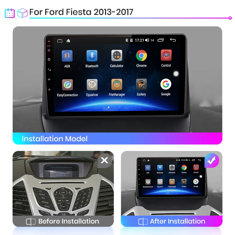 Junsun V1 2G + 32G Android 10 0 DSP для Ford fiesta 2013 2017 Автомобильный мультимедийный видеоплеер 2020