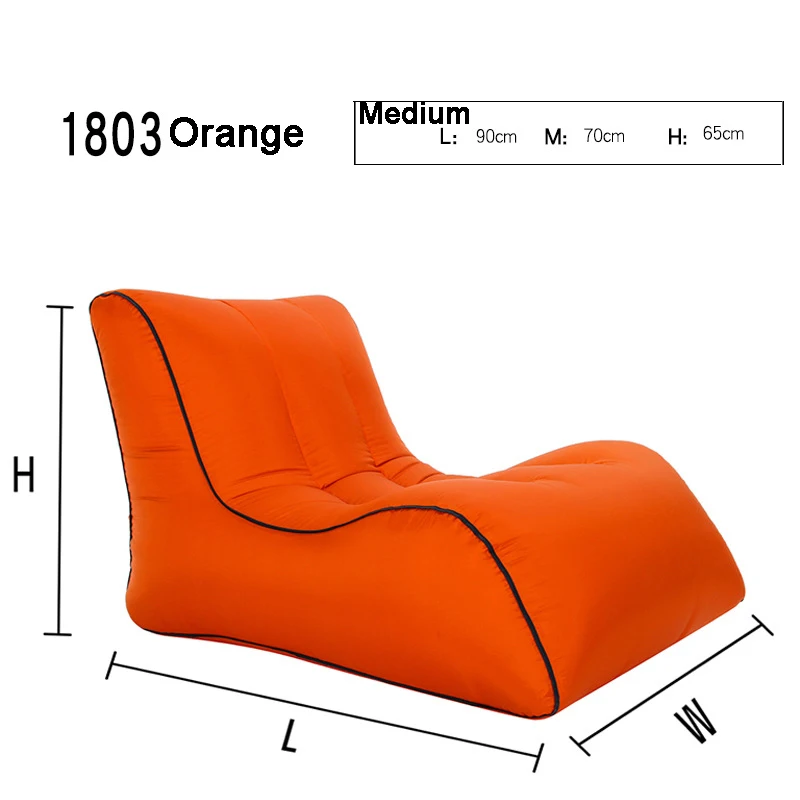 Satin Al Taşınabilir şişme Sofa şişme şezlong Sandalye Arka Lakeside Plaj Seyahat Kamp Piknik Açık Kanepe şezlong