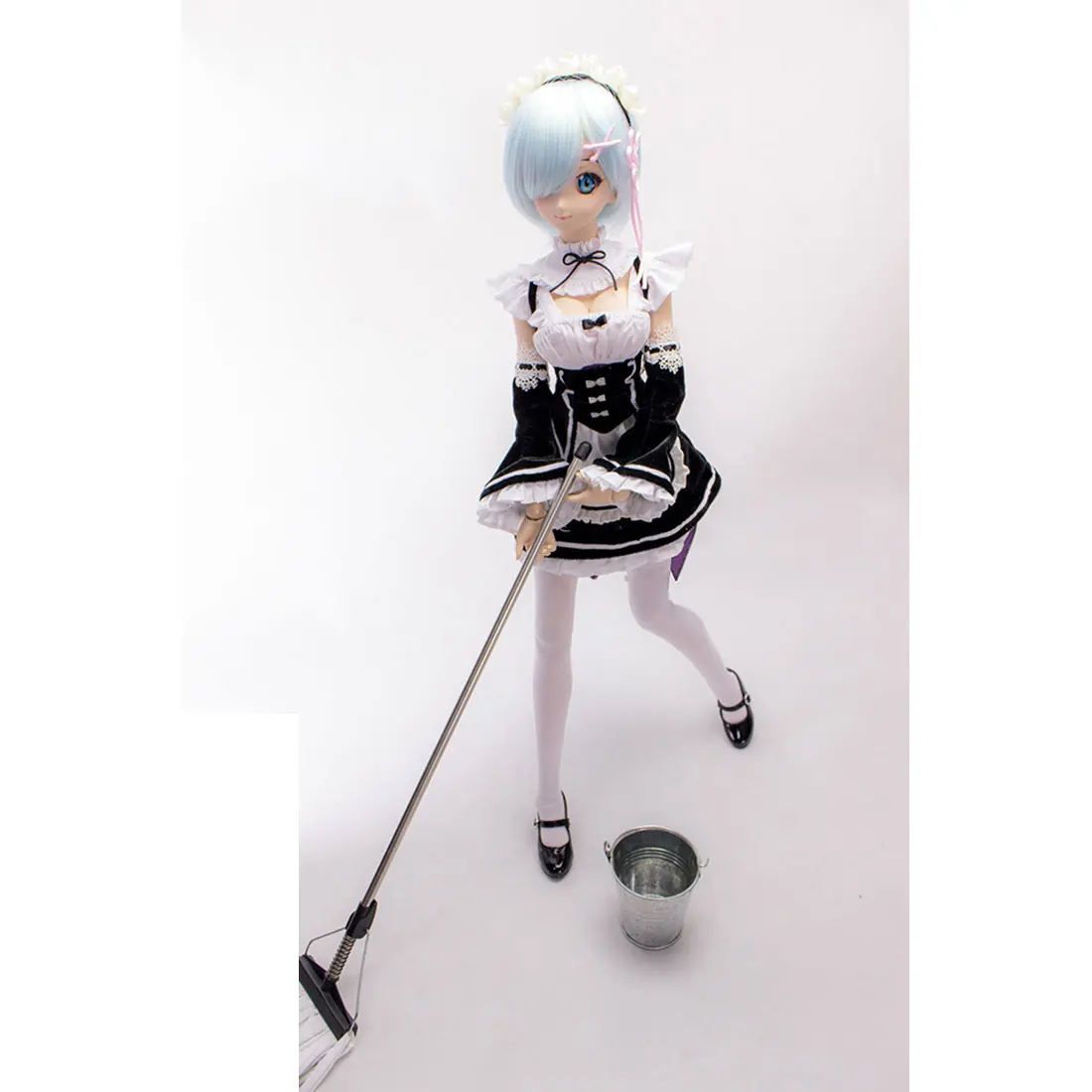 Косплей горничная наряд Ram & Rem Костюм для 1/3 BJD куклы (M грудь) без куклы| |