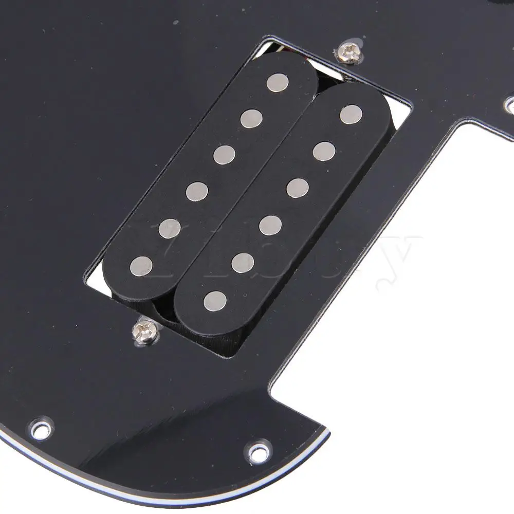 Yibuy ST 3 слойные фанерные 11 монтажные отверстия двойной хамбакер Электрогитары