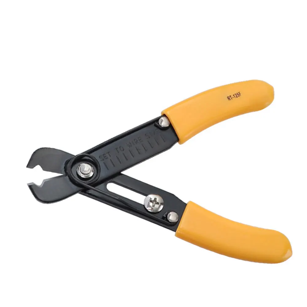 

Cable Wire Stripper Single Hole Fiber Stripping Pliers Cable Stripper Clamp Adjustable Handle Cutting Plier Tool Kit Hand Tools