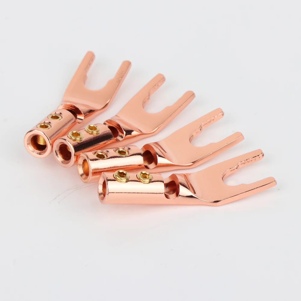 

Высокое качество OEM чистая красная медь Лопата заглушка закручивающаяся Лопата Вилка Банан вилка