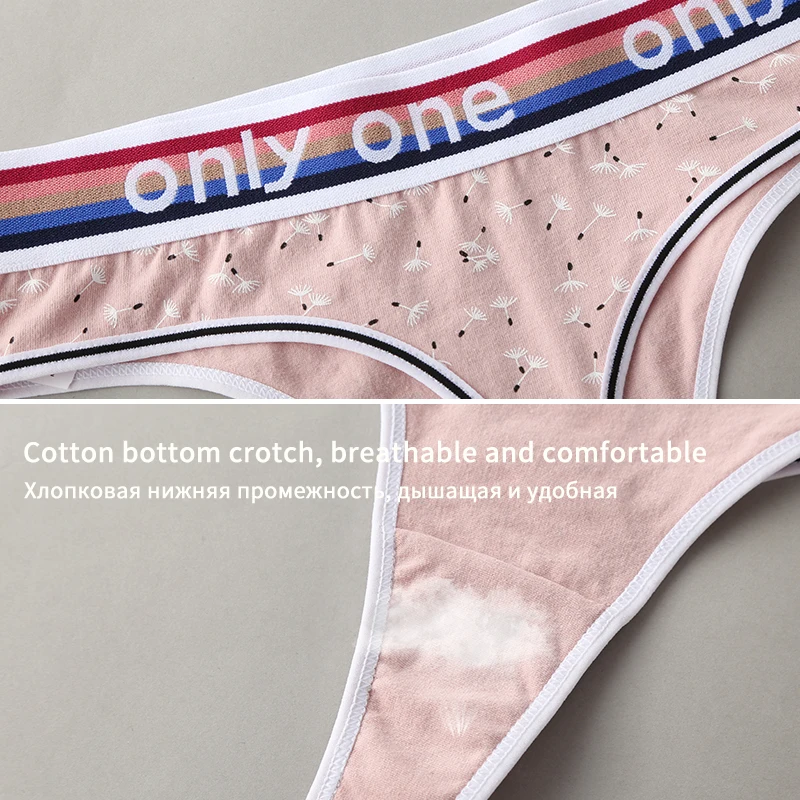 3 шт./компл. стринги хлопковые трусы женское нижнее белье сексуальные женские