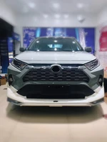 front and rear bumpers body kit for toyota rav4 2019 2020 for new rav4 with day light drl side skirt with painting