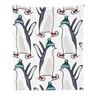 Персонализированные детские Флисовое одеяло пользовательские милые Пингвины-зима, с мультипликационным принтом Человек детский плед для кровати 150x200cm