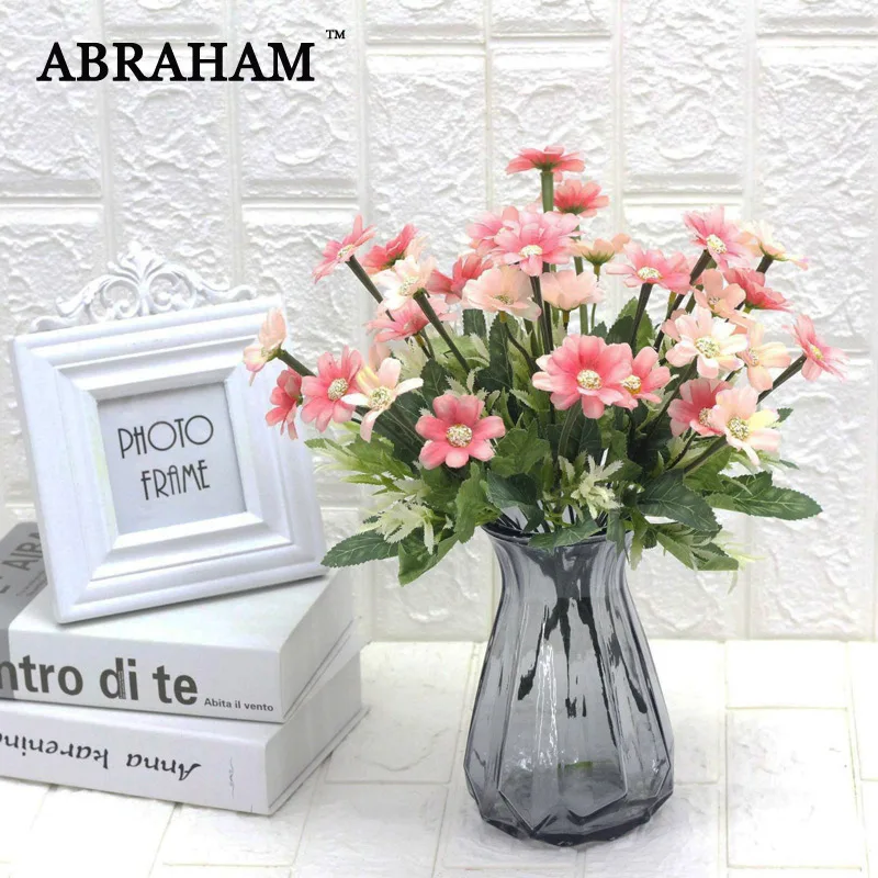 Шелковые цветы искусственный цветок Декоративный букет для дома свадьбы осени 33