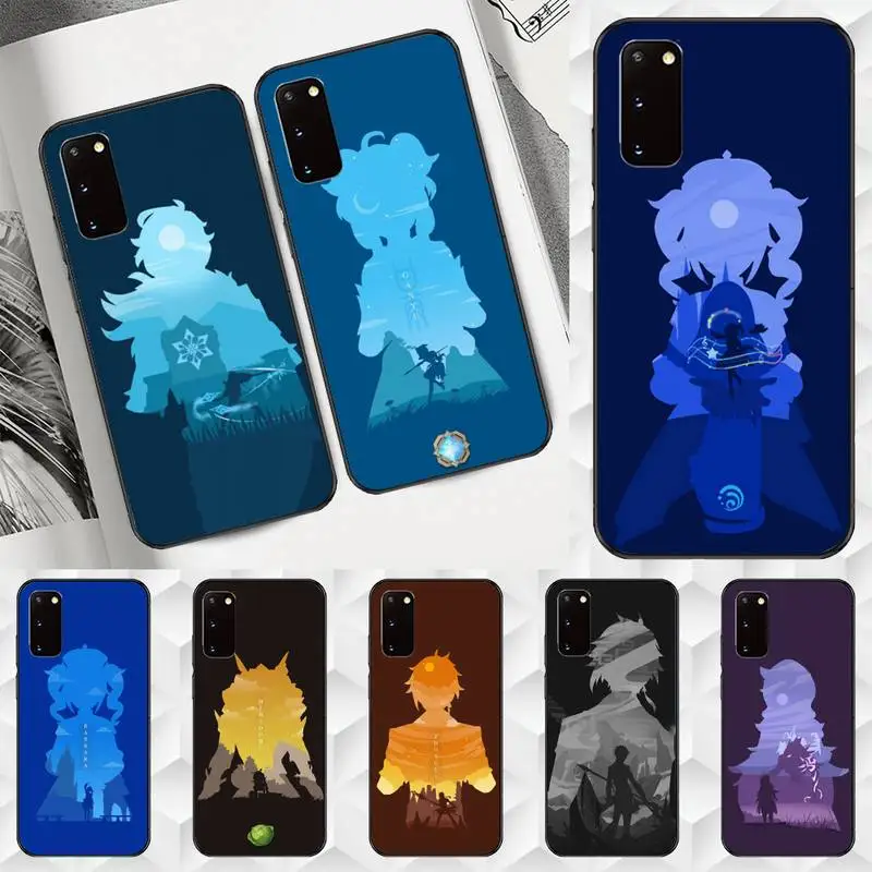 

Genshin impact Phone Case TPU For Samsung S6 S7 S8 S9 S10 plus S20 S21 S30ultrs Fundas Cover coque