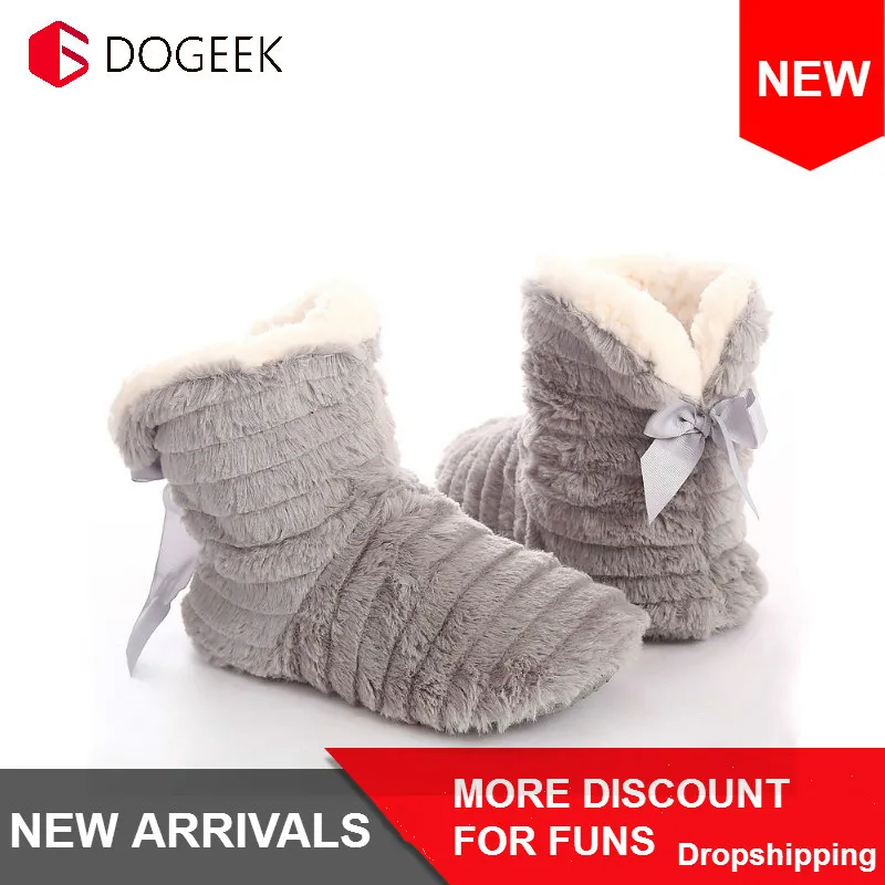 Женские меховые тапочки зимние плюшевые теплые домашние с бантом бабочкой