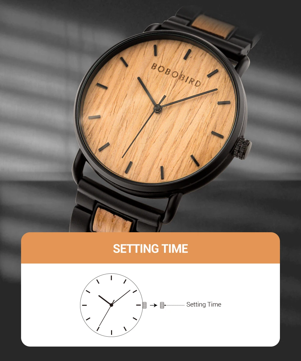 Часы reloj hombre BOBO BIRD мужские наручные кварцевые повседневные роскошные деревянные