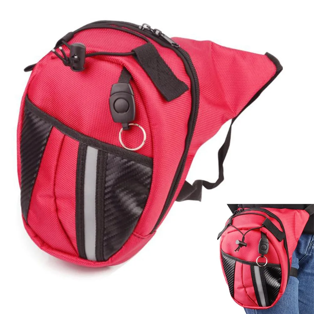 

Motorcycle Drop Leg Bag Waterproof Cafe Race-r Nylon Saddlebags Outdoor Casual Waist Bag Oil Tank Bag Accessory For Motorcyclist