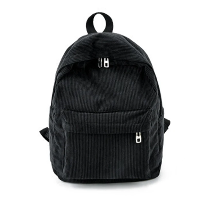

Corduroy Backpack Fashion Women School Backpack Pure Color Women Backpack Teenger Girl School Bags Female Mochila Bagpack Pack