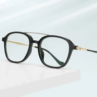 blue light filtering eyeglasses frame full rim aviator pilot style blue ray blocking optical prescription glasses spectacles