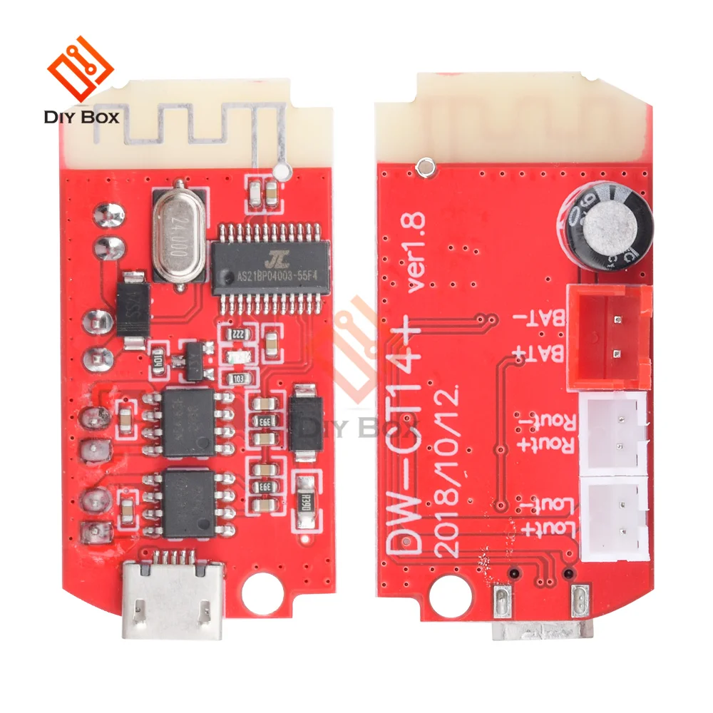 DC 3.7V 5V 5W Bluetooth Amplifier Board Dual Plate Sound Music Player Audio AMP for Speaker | Электроника