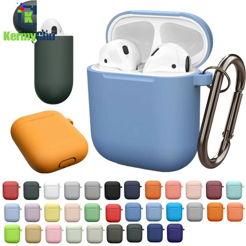 Мягкий силиконовый чехол для наушников Apple AirPods с защитой от пыли|Аксессуары