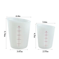 250500ml reusable silicone measuring cup bar non stick flexible mixing cup pouring cup kitchen measuring tool