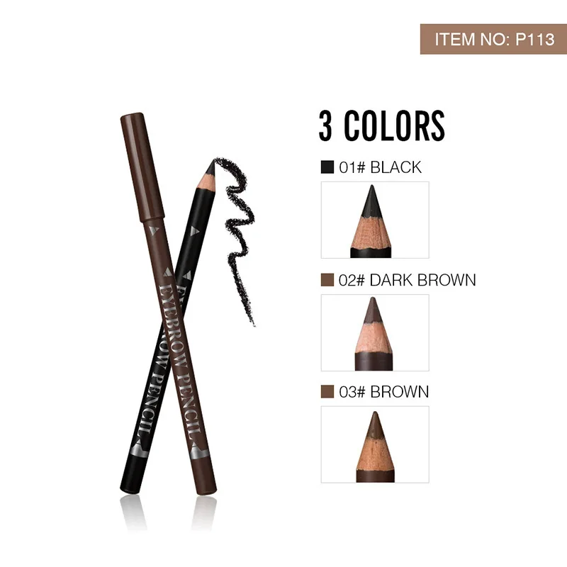 

2pcs Menow P113 Eyebrow Pencil Wholesale Waterproof and Sweatproof Beginners Easy To Wear Makeup Gift for Women Hot Selling