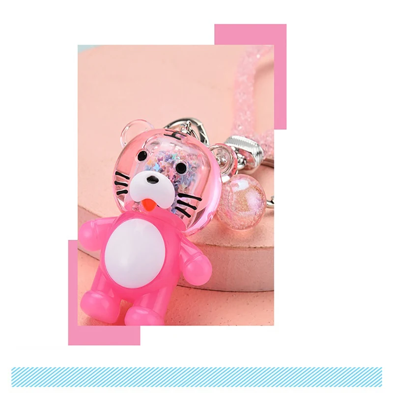 

Креативный мультяшный брелок с тигром, милый акриловый брелок, подвеска для пары, школьная сумка, украшение, маленькие ювелирные изделия, оп...