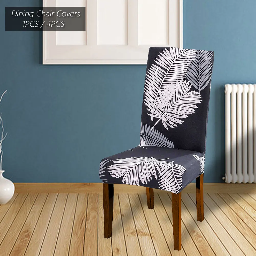 Printing Removable Chair Cover Big Elastic Slipcover Modern Kitchen Seat Case Stretch For Banquet | Дом и сад
