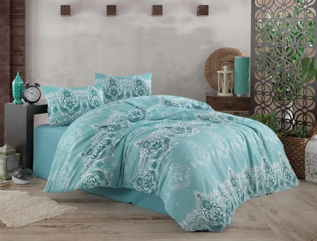 

Пододеяльник Уникальный в мире набор пододеяльников Ranforce мятного цвета Hurrem