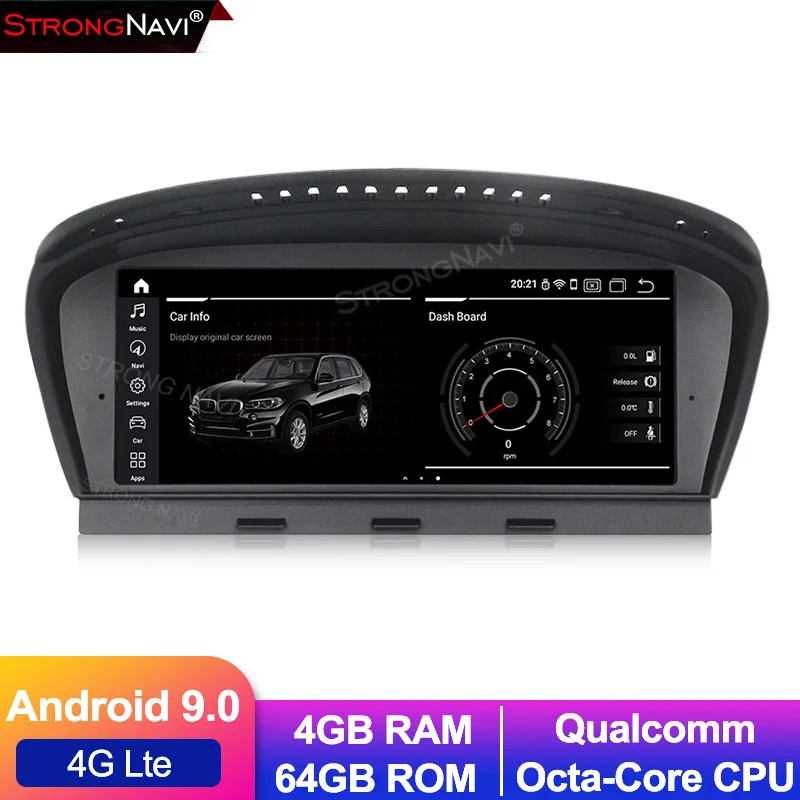 8 &quotQualcomm ядерный 4G + 64G LTE Android 9 Автомобильный мультимедийный ips экран для BMW Series3/5 E60