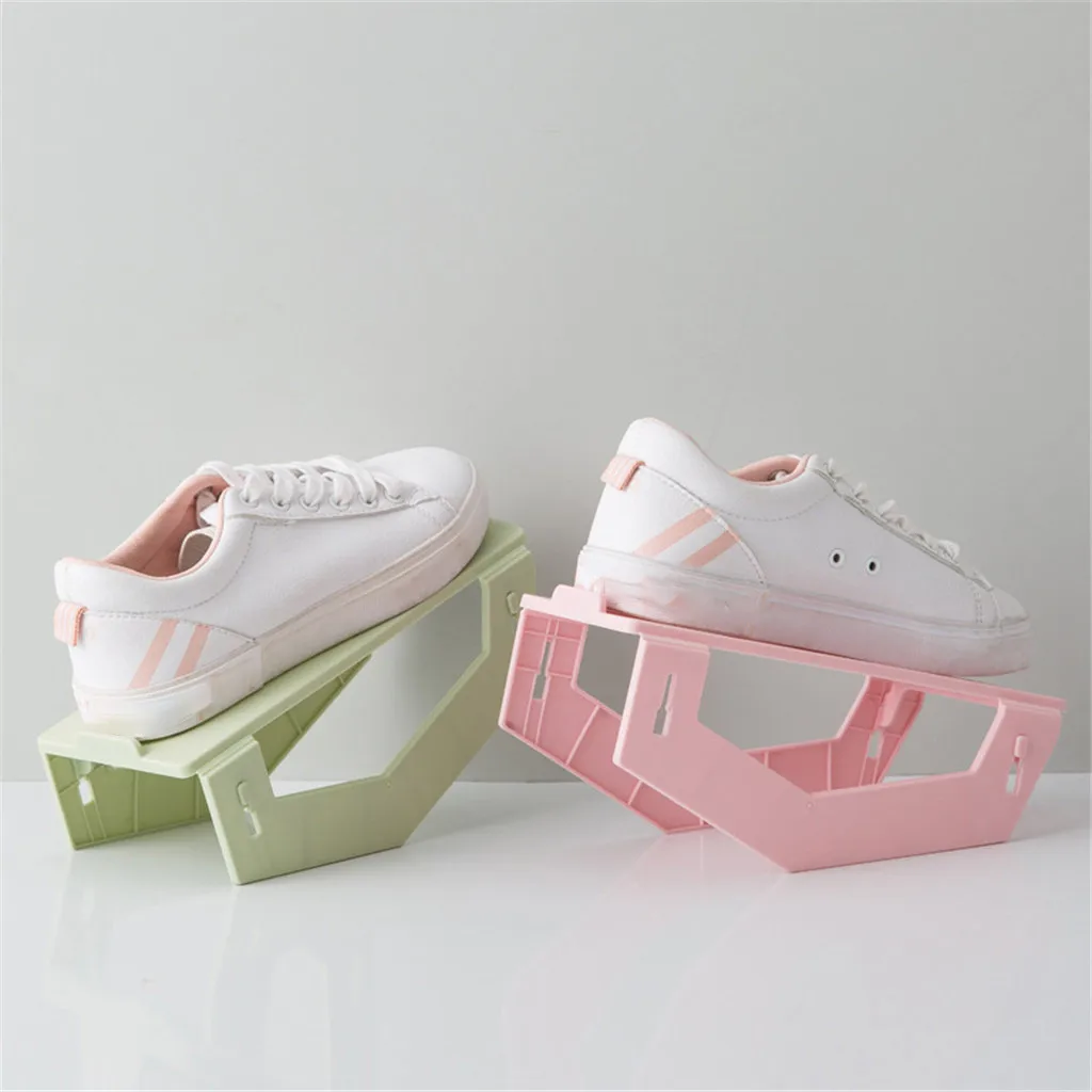 Регулируемый органайзер для обуви современный двойной эргономичный стойка