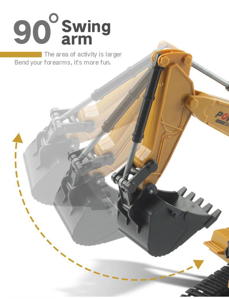 1:24 6CH \ Радиоуправляемый экскаватор игрушка инженерный транспорт Caterpillar