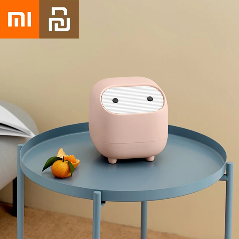 

Мини-корзина для мусора Xiaomi Youpin, настольная маленькая корзина для мусора с крышкой, органайзер для мусора, съемная крышка с нажимом, настоль...