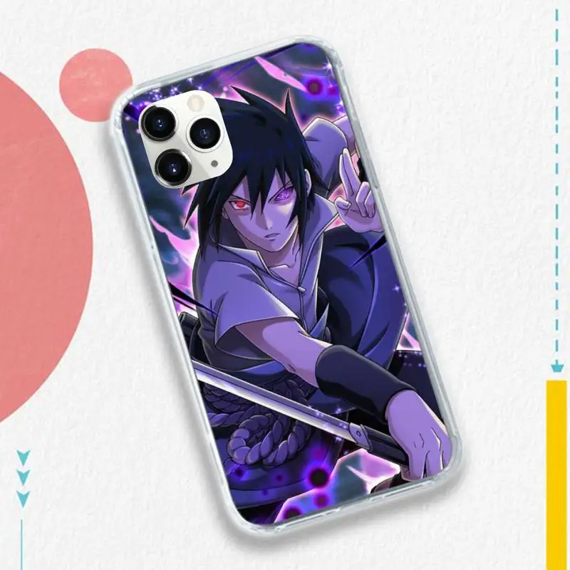 

Naruto Anime Pain Uchiha Sasuke Phone Case for iPhone 11 12 pro XS MAX 8 7 6 6S Plus X 5S SE 2020 XR