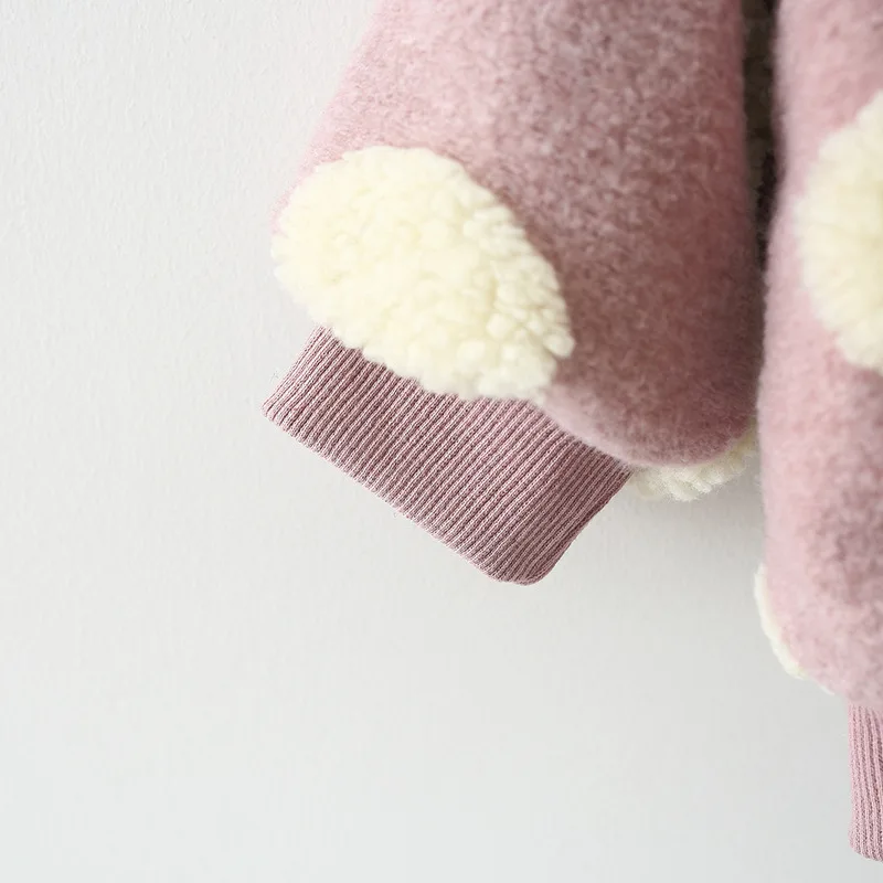 

Girls winter clothes 2020 new casual girls coat children cardigan polka dot warm Outerwear 0-7 years old girls clothes