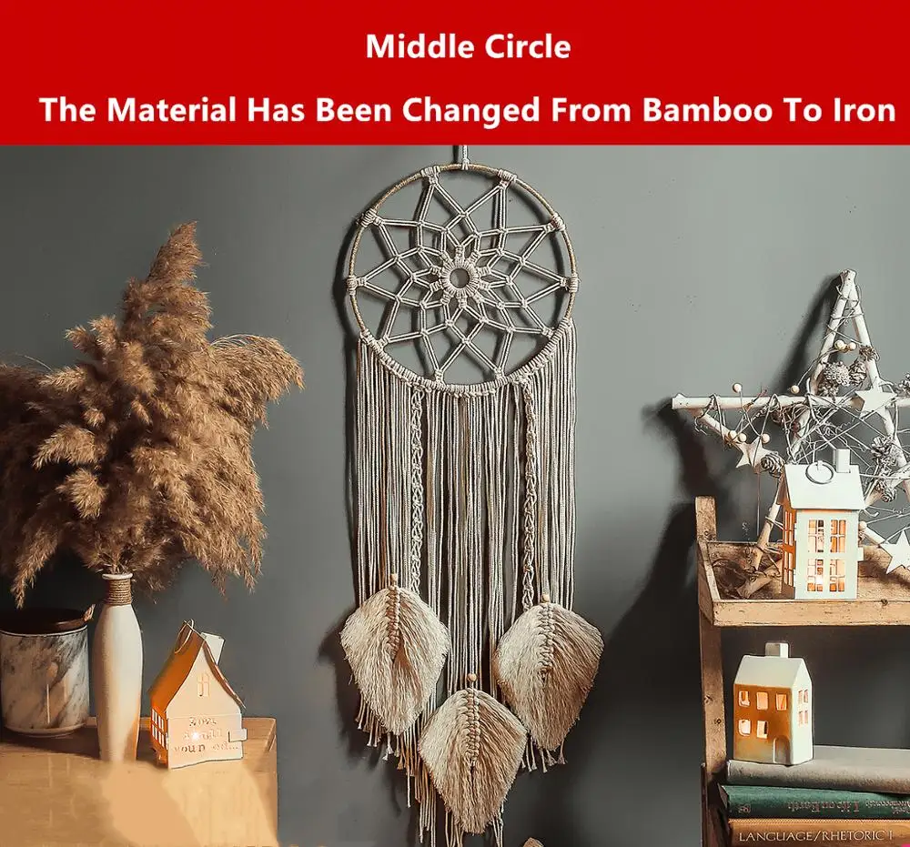 Богемный ручной работы Элегантные Красивые Висячие обручи настенный Декор для