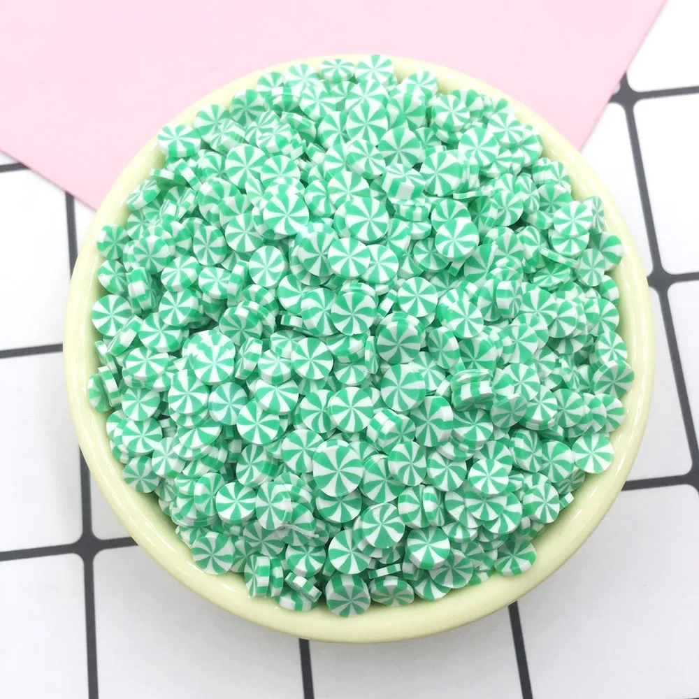 Полимерная Горячая глина для слайма 50 г/лот круглые конфеты искусственный торт