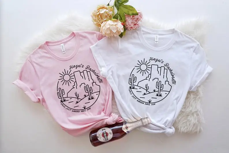 

Свадебные вечерние Мадера Sedona Аризона бакалавр вечерние для девочек выходные, кактус солнце Свадебная рубашка y2k эстетическое рубашки «хар...