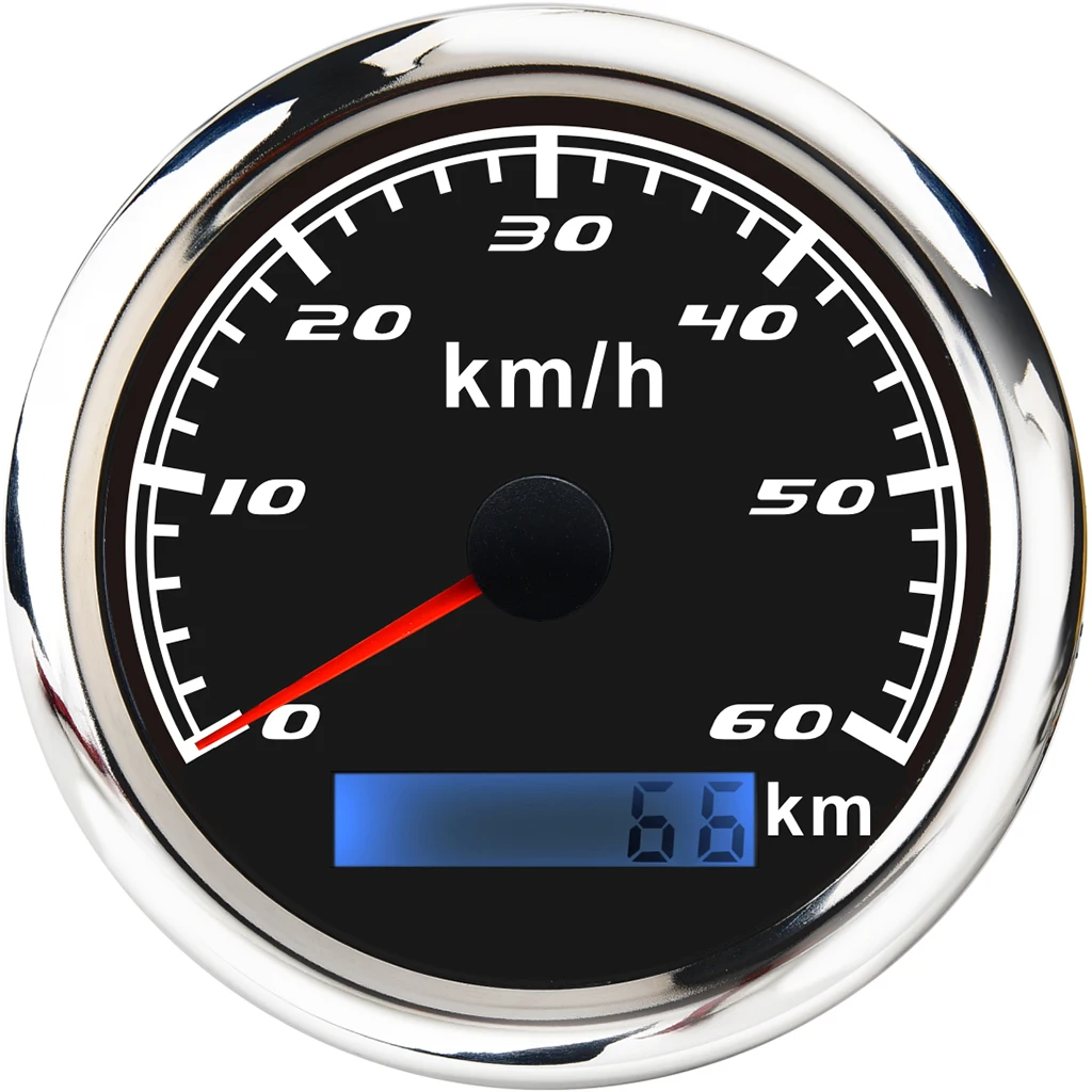 

Marine Car Digital GPS Speedometer Gauge 0-60 Km/h 85mm 316L