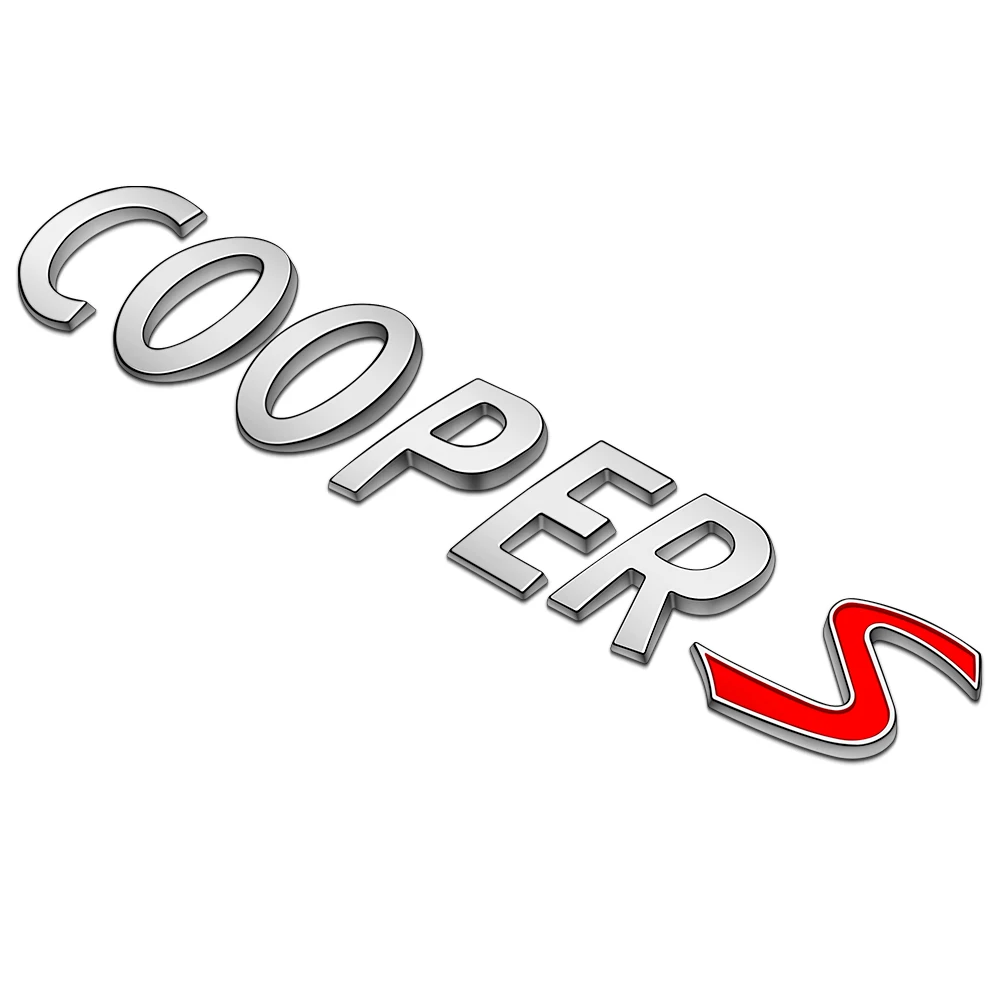 Серебряная медная S эмблема значок наклейка для BMW MINI F57 F56 F58 F54 F60 CLUBMAN COUNTRYMAN JCW COOPER