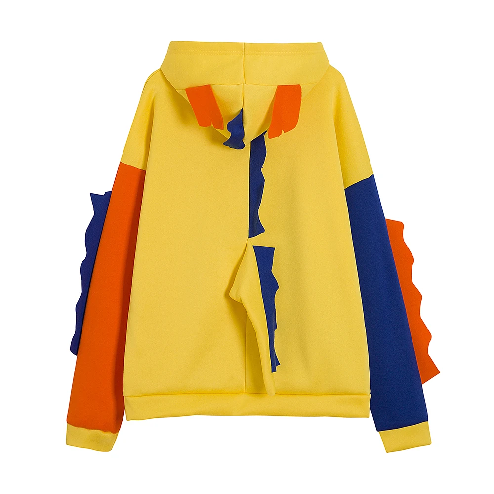 

Kpop New Winter Autumn Patchwork Sweatshirts Custom Your Own Hoodie Fashion Womens Dinosaur Loose Plus Size Pullovers Leisure