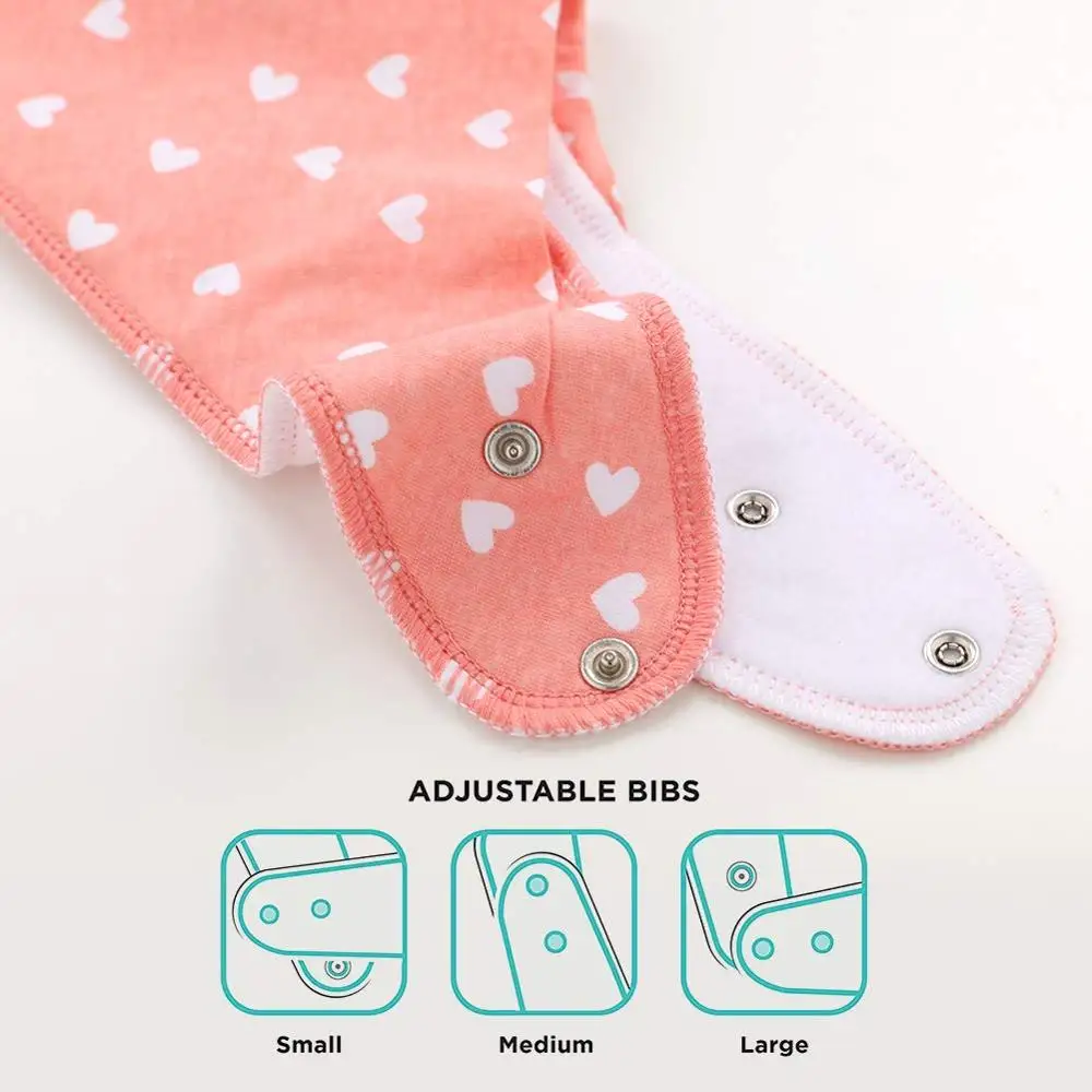 Baby Bandana Drool Bibs Unisex 10 Pcs Set for Drooling &amp Teething 100% Organic Cotton Newborn Absorbent Hypoallergenic | Детская