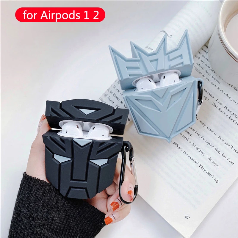 cartoon Wireless Earphone case For apple airpods 1 2 silicone soft leather Headset Box Airpods Accessories anime boys Cover | Электроника