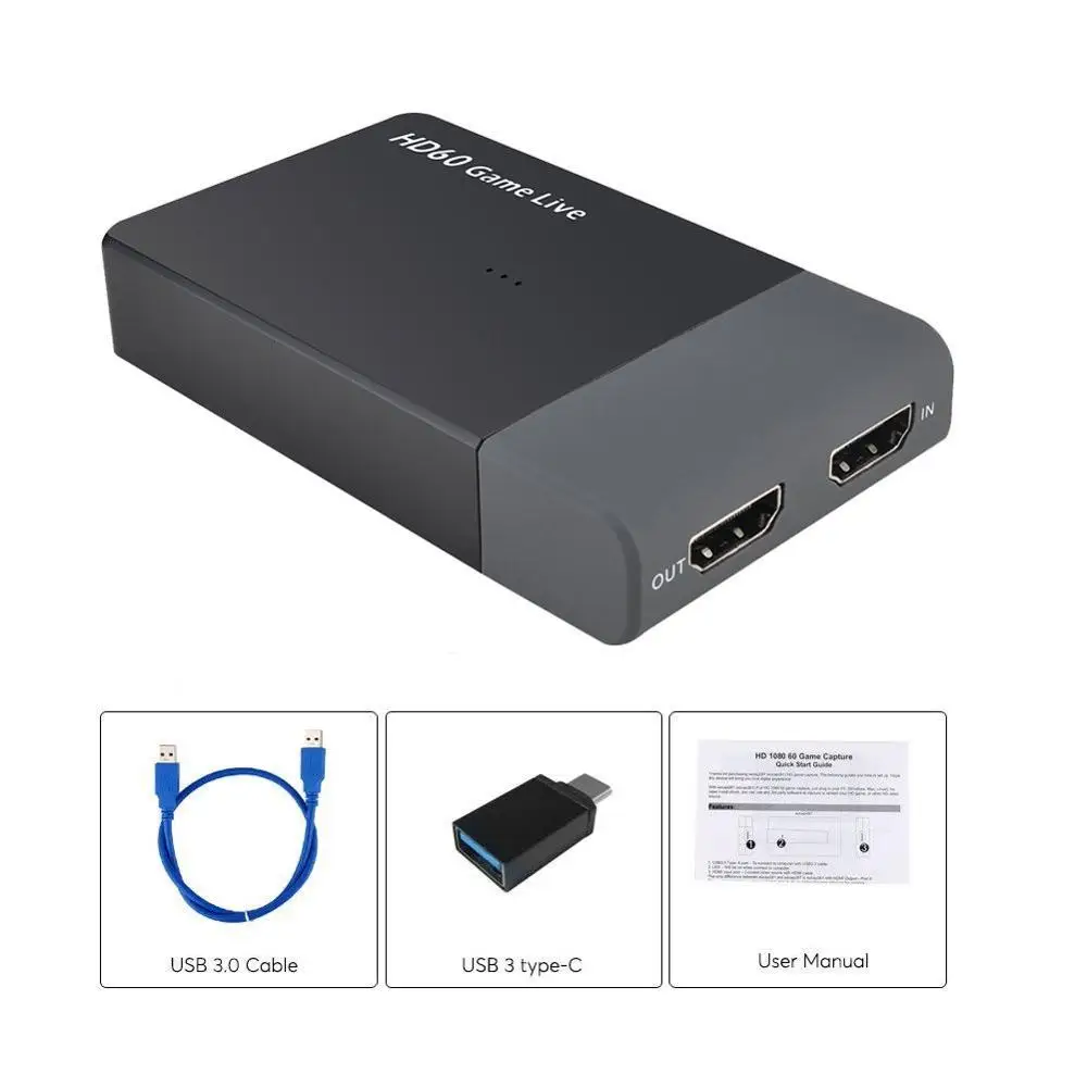Устройство видеозахвата HDMI/USB3.0 EzCAP261M UVC для Windows MAC Linux не устройства HDCP2.2 1080 при 60