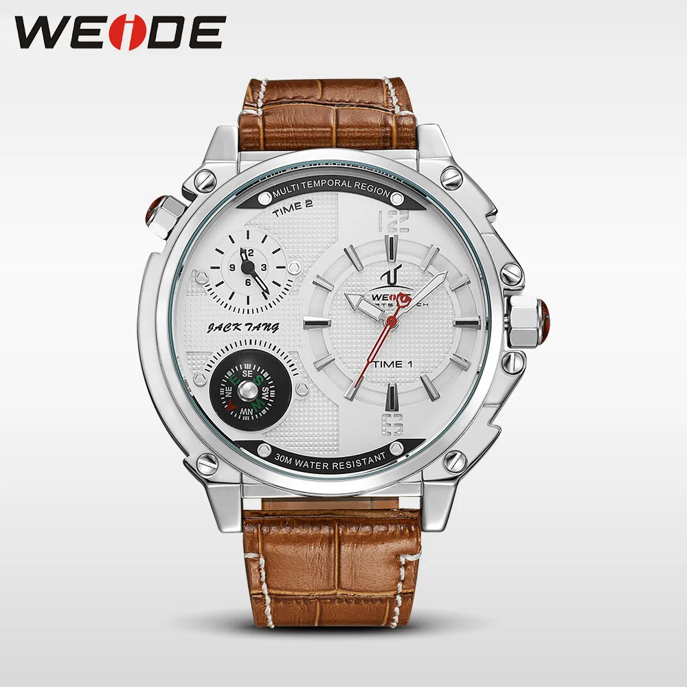 

WEIDE 1507 men's fashion water dial watch casual belt watch men's watch