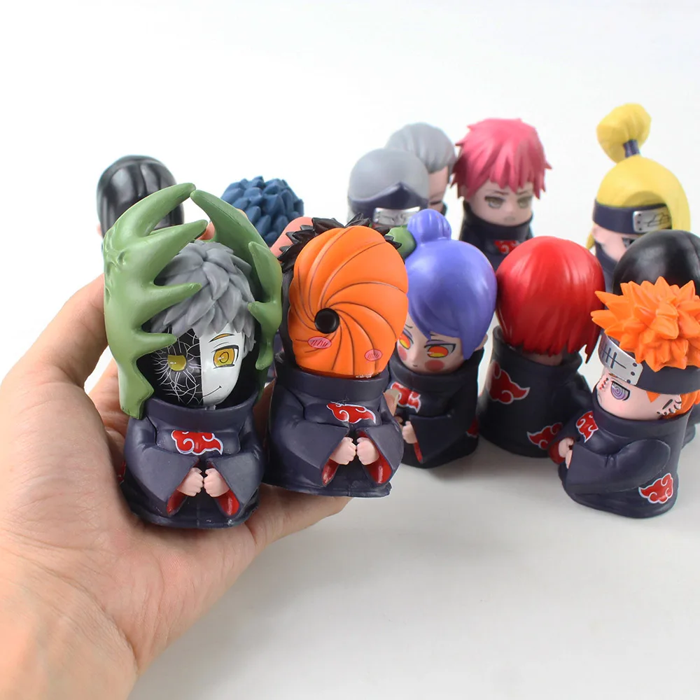 6 шт./компл. Аниме Наруто Q версия Uchiha Itachi Hoshigaki Kisame Pain Orochimaru фигурки из ПВХ игрушки