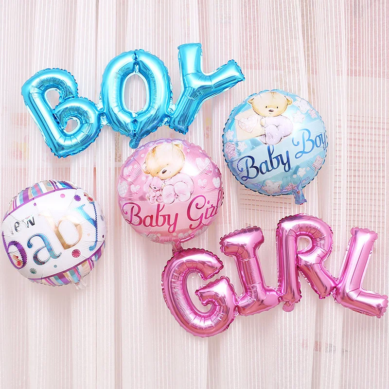 

Link Baby Boy Girl letter Foil Balloons Baby Shower Birthday Wedding Party Connect Baby Alphabet Decor