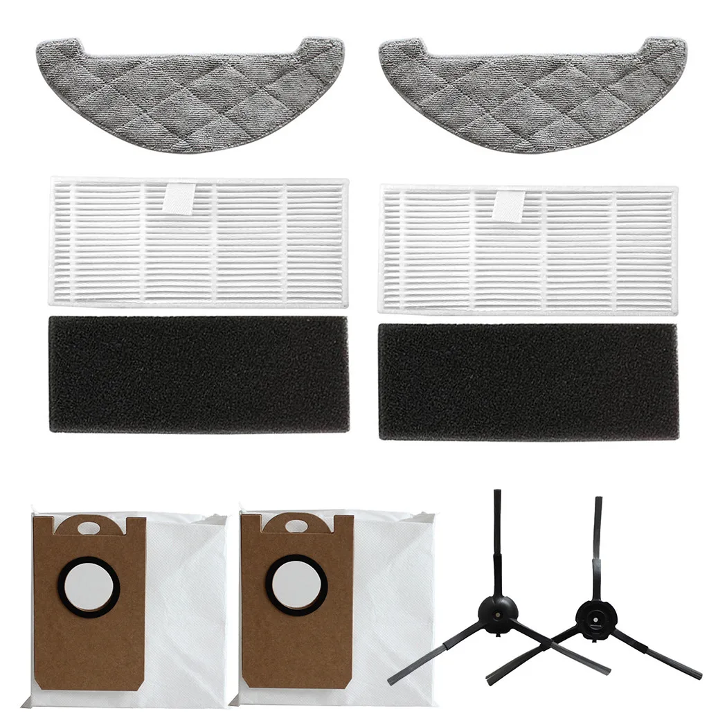 

8PCS/Set Dust Bags Mops Side Brush Filter For S9 Robot Vacuum Cleaner Spare Parts Household Cleaning Tools For Home Clenaing
