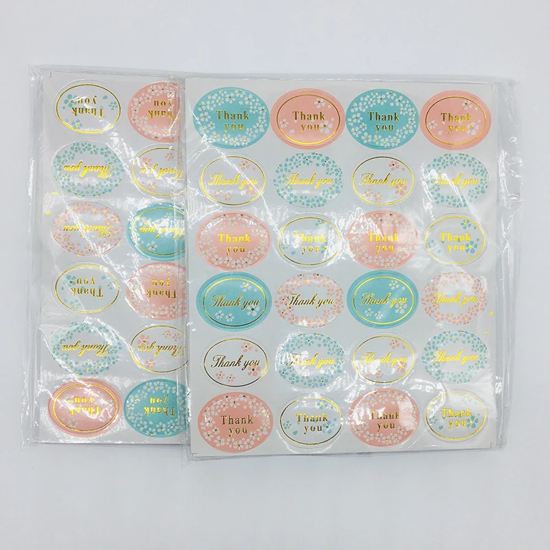 48 шт. блестящие цветные наклейки спасибо уплотнения для конверта конфетных