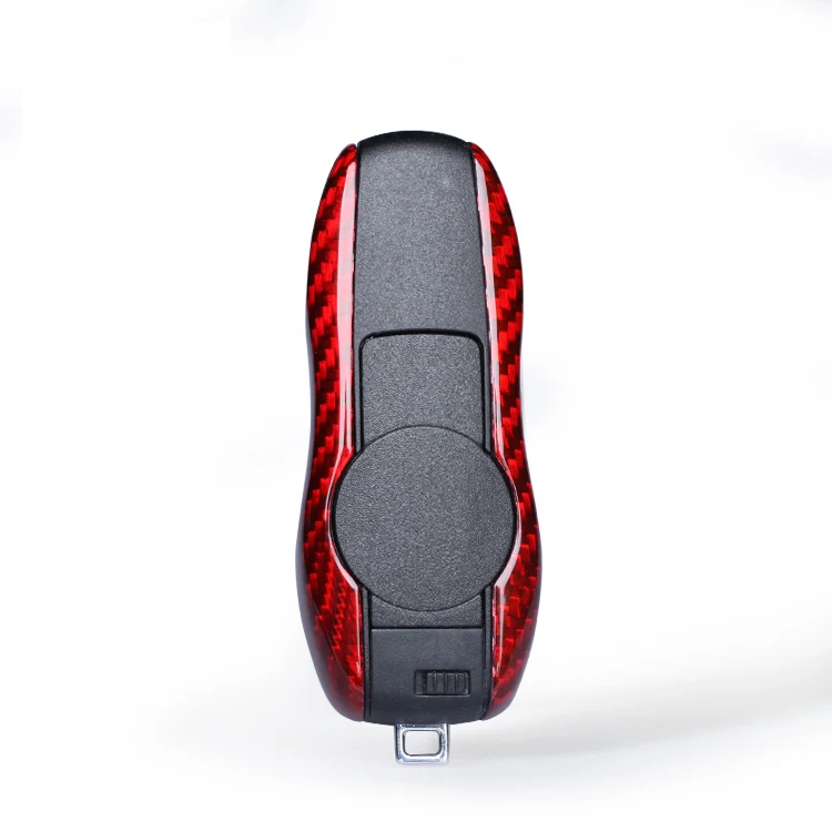 For PORSCHE 92A 970 981 911 991 918 MACAN Genuine Carbon Fiber Car Key Case Remote Fob Cover Shell Auto Protective |