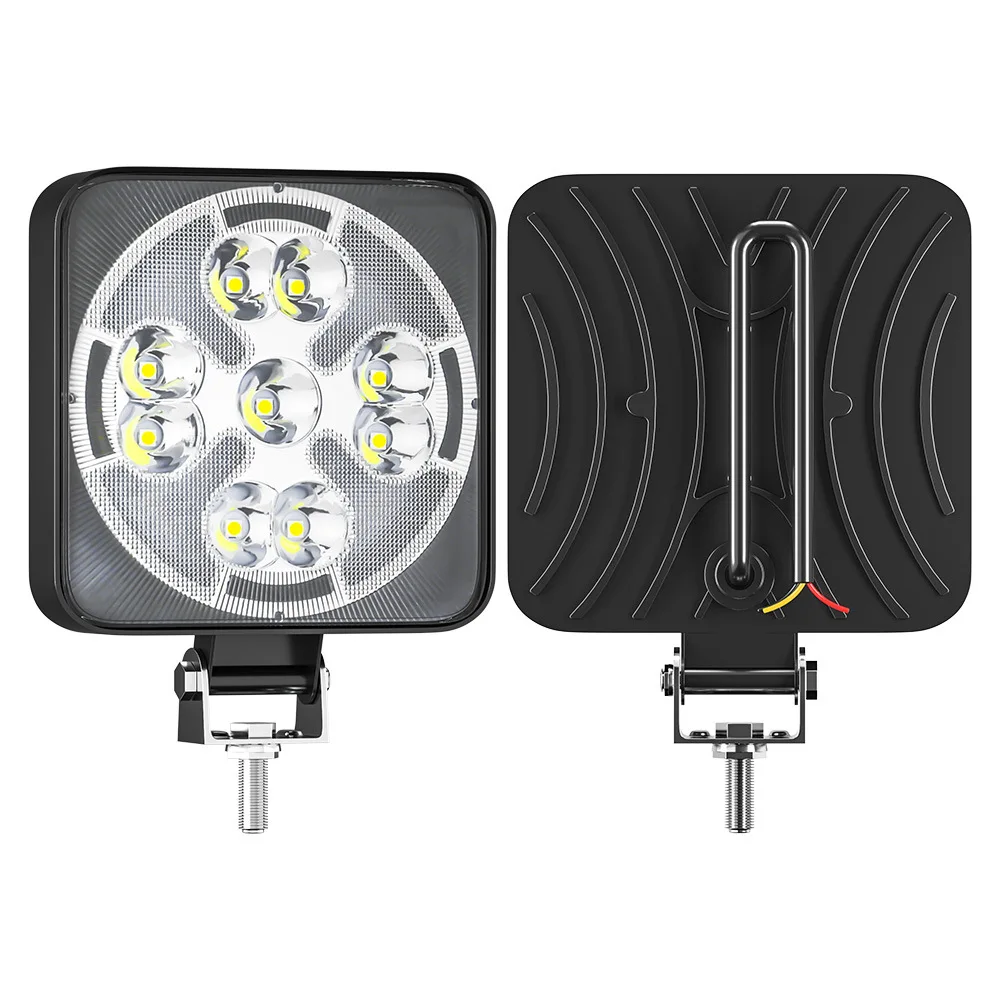 

Mini round 21 white and yellow flash cross - country car light motorcycle spot light working light