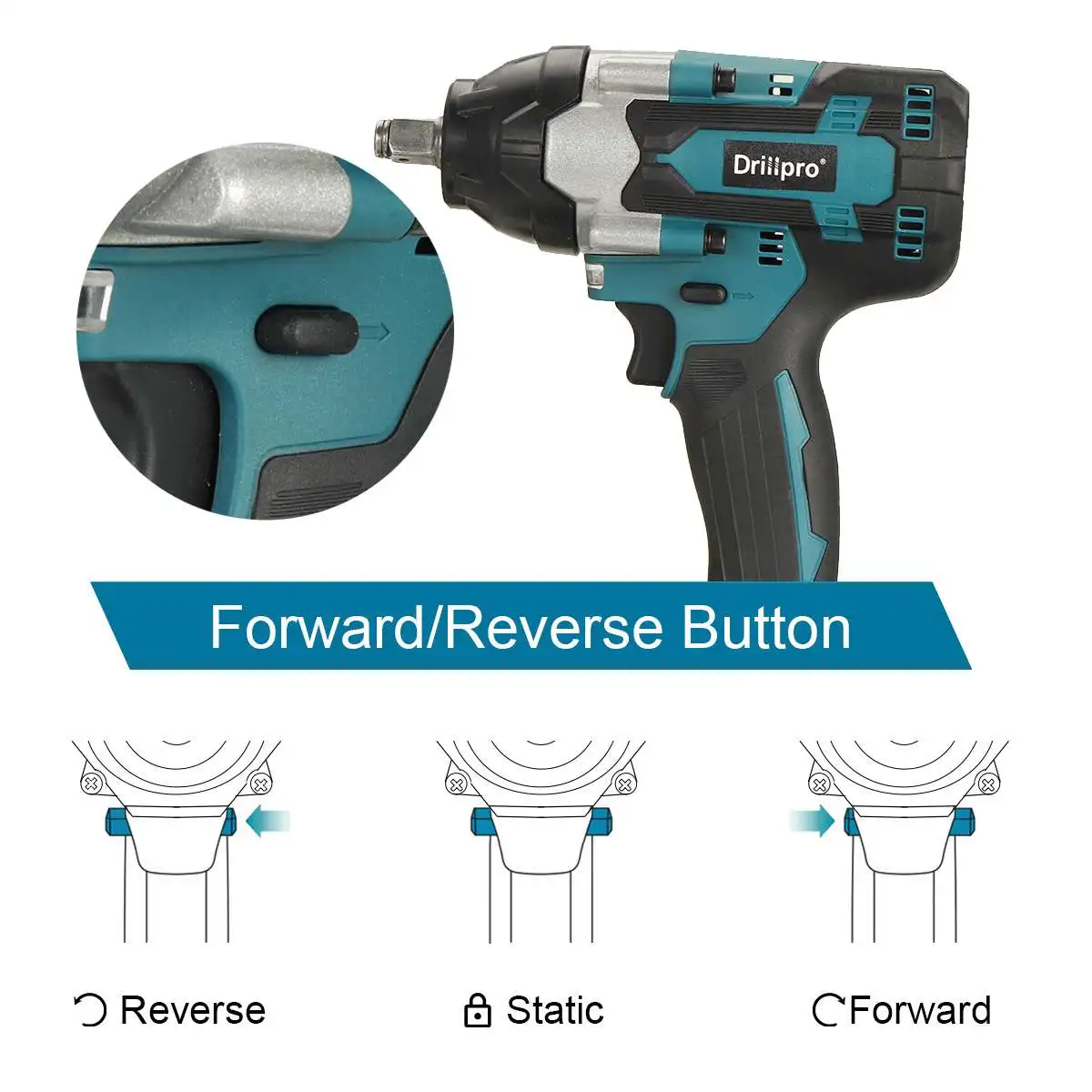 Electric Impact Wrench Brushless Socket with 2X Li-ion Battery Hand Drill Installation Power Tools For Car Repair | Инструменты
