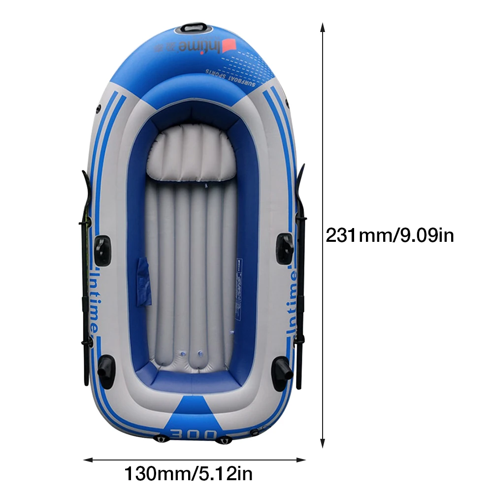 

2/3/4 Person Inflatable Kayak Canoe With Paddles Air Pump PVC Rowing Air Boat Set Drifting Diving Inflatable Fishing Boat