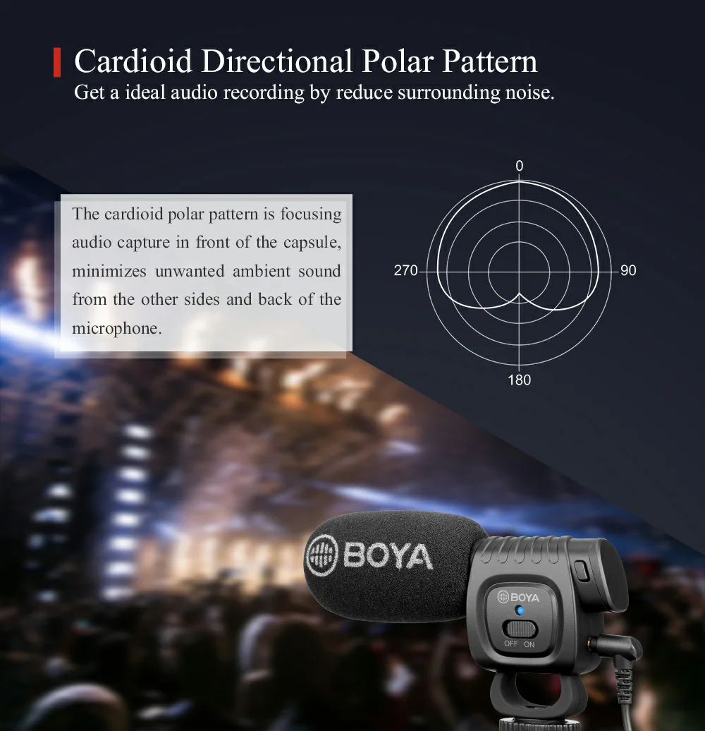 BOYA BY-BM3031 микрофон суперкардиоидный конденсаторный интервью емкостный микрофон камера видео микрофон для Canon Nikon sony DSLR видеокамеры